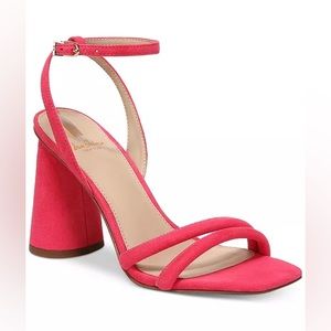 Sam Edelman Ultra Fuchsia Kia Strappy Sandal Heel Size 8 NWOT perfect condition